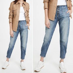 NWT! Veronica Beard High Rise Nita Dessert Stone Wash Size 25